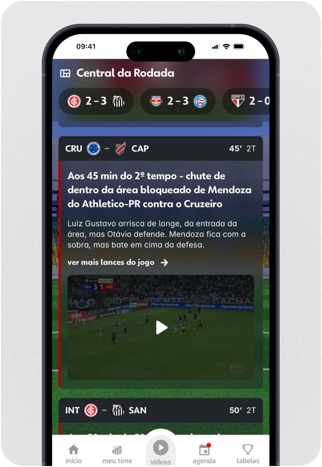 ge's Matchday Center screen 4